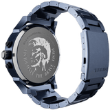 Buy Shop Diesel Daddy 2.0 Chronograph Grey Dial Blue Steel Strap Watch For Men - DZ7414 USA Online