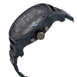 Buy Shop Diesel Daddy 2.0 Chronograph Grey Dial Blue Steel Strap Watch For Men - DZ7414 USA Online