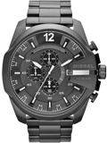Buy Shop Diesel Mega Chief Chronograph Black Dial Black Steel Strap Watch For Men - DZ4283 USA Online