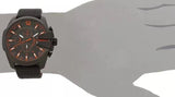 Buy Shop Diesel Mega Chief Chronograph Black Dial Black Leather Strap Watch For Men - DZ4291 USA Online