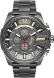 Buy Shop Diesel Mega Chief Chronograph Grey Dial Grey Steel Strap Watch For Men - DZ4421 USA Online