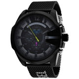 Buy Shop Diesel Mega Chief Chronograph Black Dial Black Mesh Bracelet Watch For Men - DZ4514 USA Online