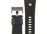 Buy Shop Diesel Mr Daddy Chronograph White Dial Black Leather Strap Watch For Men - DZ7125 USA Online