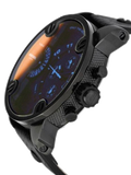 Buy Shop Diesel Little Daddy Black Dial Black Leather Strap Watch For Men - DZ7334 USA Online