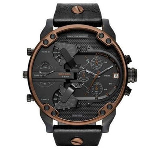 Buy Shop Diesel Mr Daddy 2.0 Chronograph Black Dial Black Steel Strap Watch For Men - DZ7400 USA Online