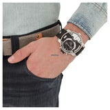 Buy Shop Diesel Little Daddy Black Dial Black Leather Strap Watch For Men - DZ7256 USA Online
