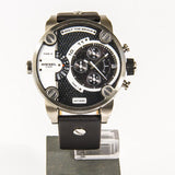 Buy Shop Diesel Little Daddy Black Dial Black Leather Strap Watch For Men - DZ7256 USA Online