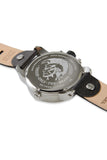 Buy Shop Diesel Little Daddy Black Dial Black Leather Strap Watch For Men - DZ7256 USA Online