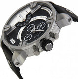 Buy Shop Diesel Little Daddy Black Dial Black Leather Strap Watch For Men - DZ7256 USA Online