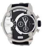 Buy Shop Diesel Little Daddy Black Dial Black Leather Strap Watch For Men - DZ7256 USA Online