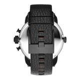Buy Shop Diesel Little Daddy Black Dial Black Leather Strap Watch For Men - DZ7334 USA Online