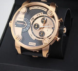Buy Shop Diesel Little Daddy Black & Gold Dial Black Leather StrapWatch For Men - DZ7282 USA Online