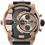 Buy Shop Diesel Little Daddy Black & Gold Dial Black Leather StrapWatch For Men - DZ7282 USA Online