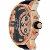 Buy Shop Diesel Little Daddy Black & Gold Dial Black Leather StrapWatch For Men - DZ7282 USA Online