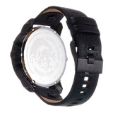 Buy Shop Diesel Little Daddy Blue Dial Black Leather Strap Watch For Men - DZ7257 USA Online