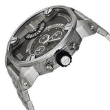 Buy Shop Diesel Little Daddy Chronograph Black Dial Silver Steel Strap Watch For Men - DZ7259 USA Online