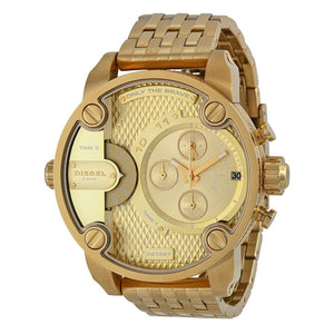 Buy Shop Diesel Big Daddy Analog Gold Dial Gold Stainless Steel Watch For Men - DZ7287 USA Online
