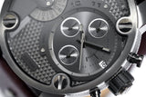 Buy Shop Diesel Little Daddy Dual Time Chronograph Grey Dial Stainless Steel Strap Watch For Men - DZ7263 USA Online
