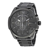 Buy Shop Diesel Mega Chief Chronograph Black Dial Black Steel Strap Watch For Men - DZ4355 USA Online
