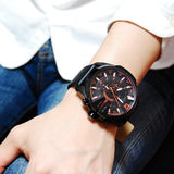 Buy Shop Diesel Mega Chief Chronograph Black Dial Black Leather Strap Watch For Men - DZ4291 USA Online