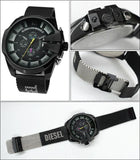 Buy Shop Diesel Mega Chief Chronograph Black Dial Black Mesh Bracelet Watch For Men - DZ4514 USA Online