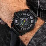 Buy Shop Diesel Mega Chief Chronograph Black Dial Black Mesh Bracelet Watch For Men - DZ4514 USA Online