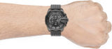 Buy Shop Diesel Mega Chief Chronograph Black Dial Black Mesh Strap Watch For Men - DZ4527 USA Online