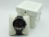 Diesel Mega Chief Chronograph Black Dial Black Mesh Strap Watch For Men - DZ4527
