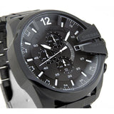 Buy Shop Diesel Mega Chief Chronograph Black Dial Black Steel Strap Watch For Men - DZ4283 USA Online