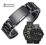 Buy Shop Diesel Mega Chief Chronograph Black Dial Black Steel Strap Watch For Men - DZ4283 USA Online