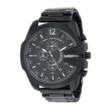 Buy Shop Diesel Mega Chief Chronograph Black Dial Black Steel Strap Watch For Men - DZ4283 USA Online