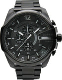 Buy Shop Diesel Mega Chief Chronograph Black Dial Black Steel Strap Watch For Men - DZ4283 USA Online