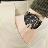 Buy Shop Diesel Mega Chief Chronograph Black Dial Black Steel Strap Watch For Men - DZ4309 USA Online