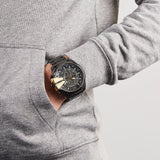 Buy Shop Diesel Mega Chief Chronograph Black Dial Black Steel Strap Watch For Men - DZ4338 USA Online