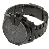 Buy Shop Diesel Mega Chief Chronograph Black Dial Black Steel Strap Watch For Men - DZ4355 USA Online