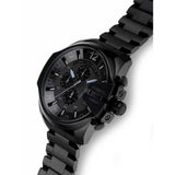 Buy Shop Diesel Mega Chief Chronograph Black Dial Black Steel Strap Watch For Men - DZ4355 USA Online