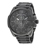 Buy Shop Diesel Mega Chief Chronograph Black Dial Black Steel Strap Watch For Men - DZ4355 USA Online