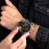 Buy Shop Diesel Mega Chief Chronograph Black Dial Grey Nylon Strap Watch For Men - DZ4523 USA Online