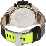 Buy Shop Diesel Mega Chief Chronograph Black Dial Grey Nylon Strap Watch For Men - DZ4523 USA Online