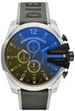 Buy Shop Diesel Mega Chief Chronograph Black Dial Grey Nylon Strap Watch For Men - DZ4523 USA Online