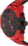 Buy Shop Diesel Mega Chief Chronograph Black Dial Red Rubber Strap Watch For Men - DZ4526 USA Online