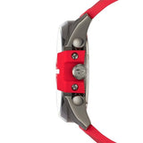 Buy Shop Diesel Mega Chief Chronograph Black Dial Red Silicone Strap Watch For Men - DZ4427 USA Online
