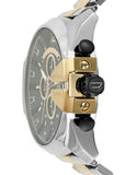 Buy Shop Diesel Mega Chief Chronograph Black Dial Two Tone Steel Strap Watch For Men - DZ4581 USA Online