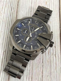 Buy Shop Diesel Mega Chief Chronograph Blue Dial Black Steel Strap Watch For Men - DZ4329 USA Online