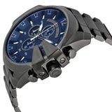 Buy Shop Diesel Mega Chief Chronograph Blue Dial Black Steel Strap Watch For Men - DZ4329 USA Online