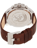Buy Shop Diesel Mega Chief Chronograph Blue Dial Brown Leather Strap Watch For Men - DZ4281 USA Online