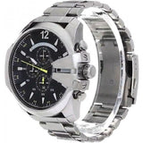Buy Shop Diesel Mega Chief Chronograph Blue Dial Silver Steel Strap Watch For Men - DZ4465 USA Online