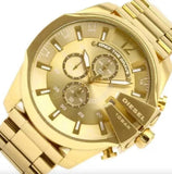 Buy Shop Diesel Mega Chief Chronograph Gold Dial Gold Steel Strap Watch For Men - DZ4360 USA Online