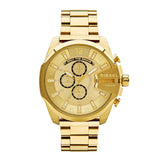 Buy Shop Diesel Mega Chief Chronograph Gold Dial Gold Steel Strap Watch For Men - DZ4360 USA Online