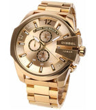 Buy Shop Diesel Mega Chief Chronograph Gold Dial Gold Steel Strap Watch For Men - DZ4360 USA Online